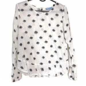 CYNTHIA ROWLEY Blouse Starburst Pattern SMALL